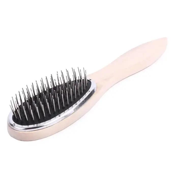 Brosse à cheveux pour perruques, peigne en acier anti-dérapant pour extensions de cheveux enchevêtré