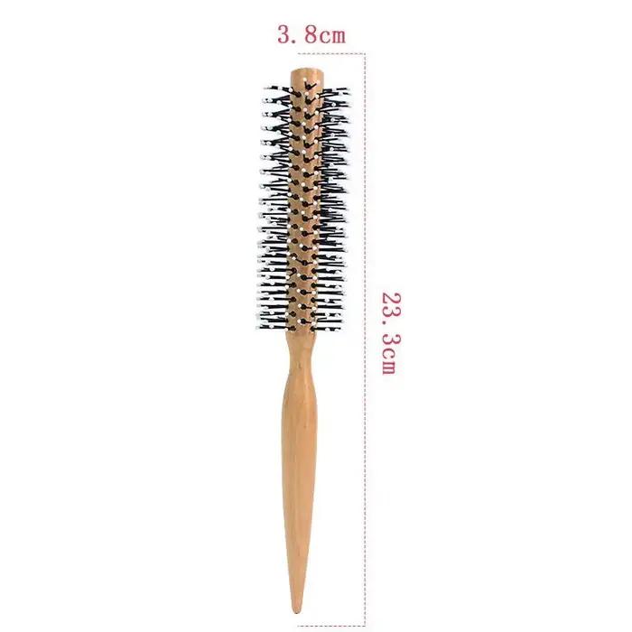 Mini brosse à cheveux ronde en Nylon, peigne de coiffure bouclé, peigne roulant, brosse ronde pour c