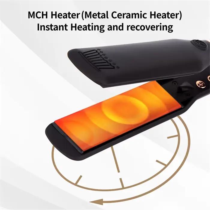 Fer à lisser bigoudi professionnel haute température chauffage rapide 450 ℉   / 480 ℉   Fer plat pou