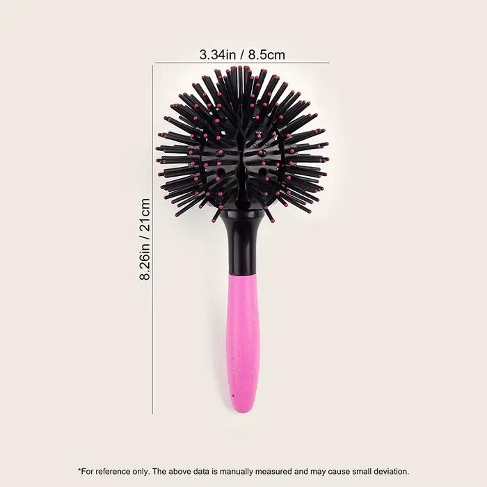 Brosses à cheveux rondes 3D Peigne 360 °   Brosse à cheveux ronde démêlante, brosse à cheveux pour S