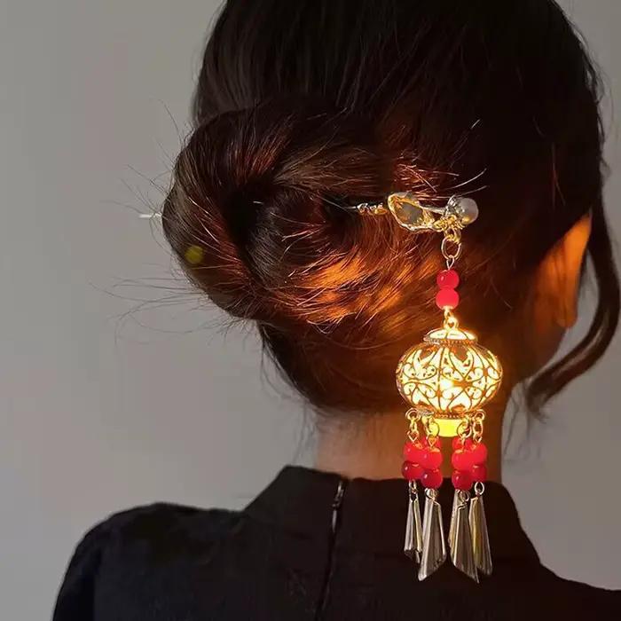 Glands de lanterne Vintage pour femmes, 1 pièce, accessoires pour cheveux