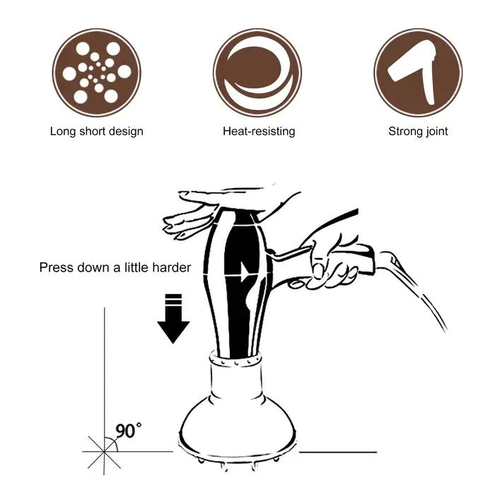 Diffuseur de sèche-cheveux de barbier pour boucles