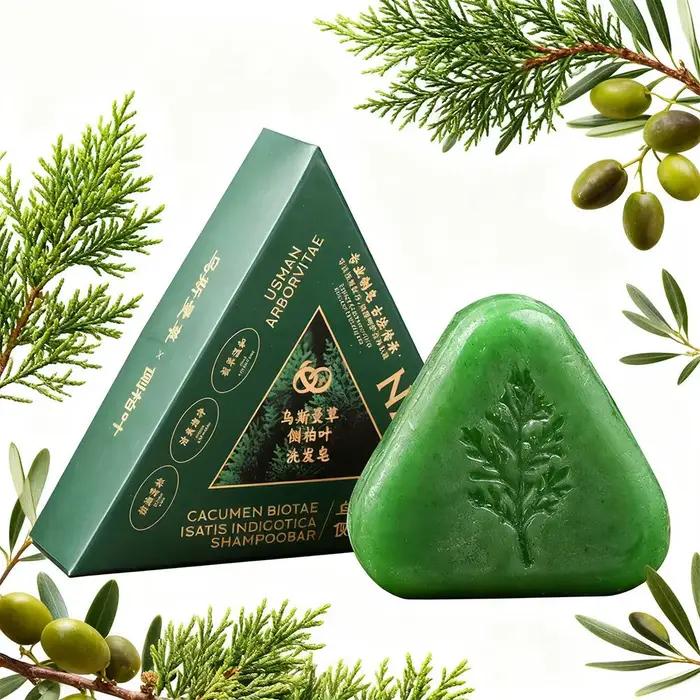Savon Shampooing Solide aux Feuilles d'Arborevitaux : Combat Fortement les Pellicules