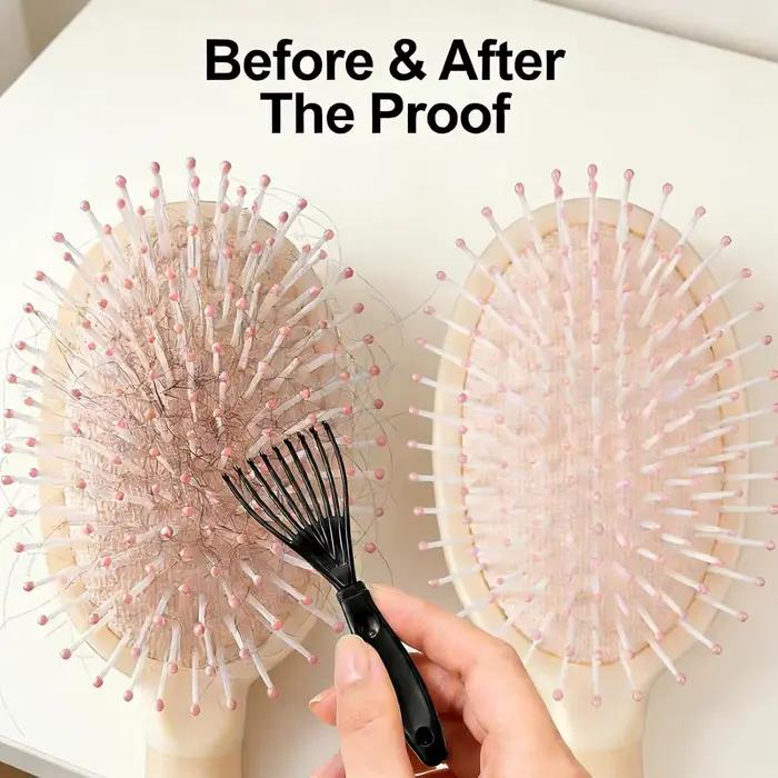 Outil de nettoyage de brosses à cheveux