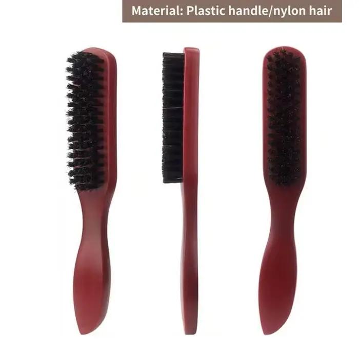 Brosse à cheveux en poils de sanglier (unisexe)-brosse à poils coiffants professionnelle sans parfum, adaptée aux cheveux épais/fins