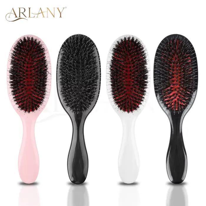 Brosse à cheveux en poils de sanglier