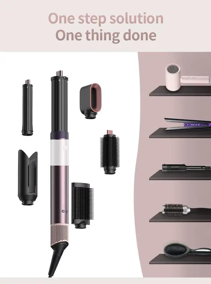 Nouveau Styler Multifonctionnel EU HS09 – Sèche-cheveux Automatique Bouclant à Air Chaud/Froid 1700W