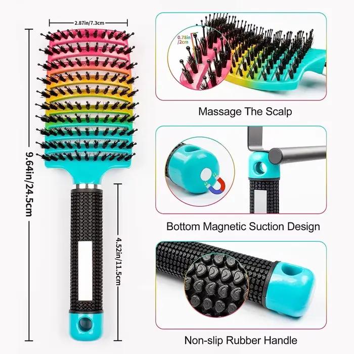 Brosse à cheveux magique de Massage du cuir chevelu pour femmes