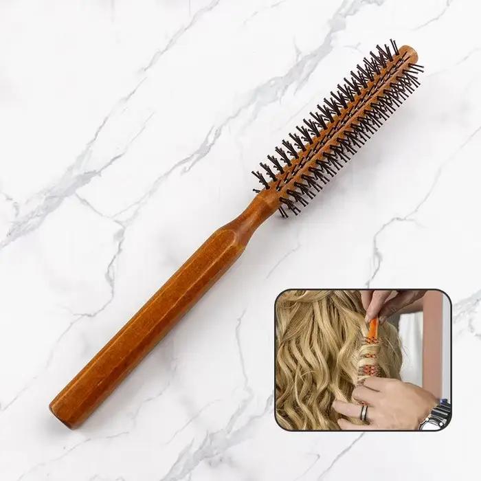 Peigne à cheveux bouclés en bois