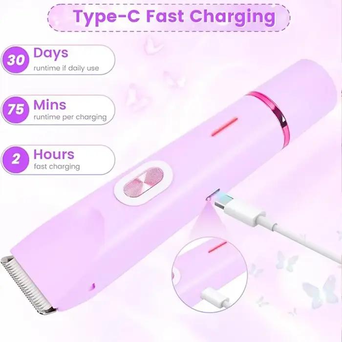 Rasoir électrique pour femme à double tête