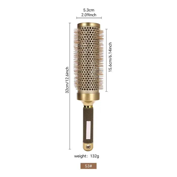 Brosse à friser les cheveux en poils de sanglier
