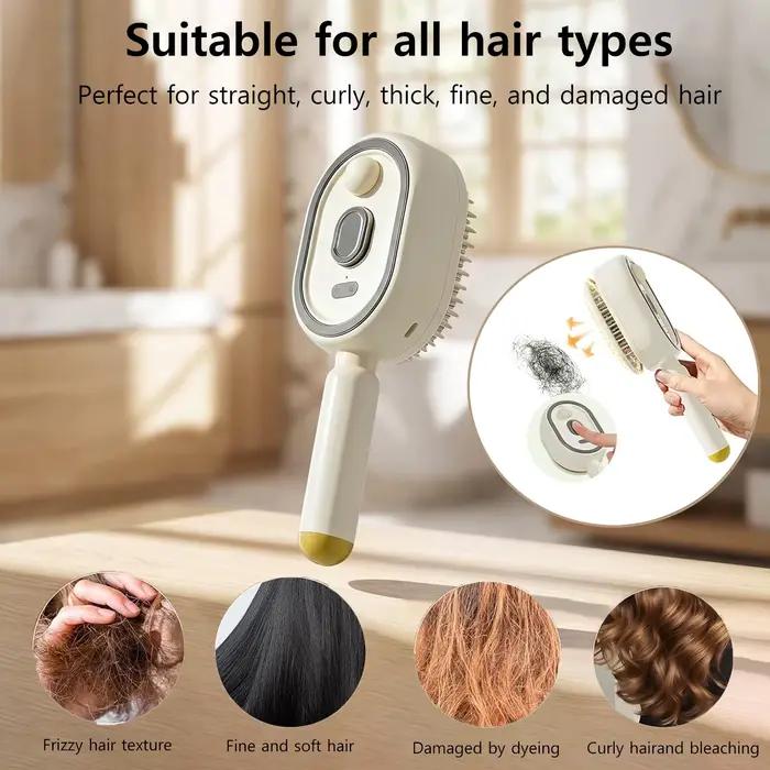Brosse à vapeur électrique pour cheveux