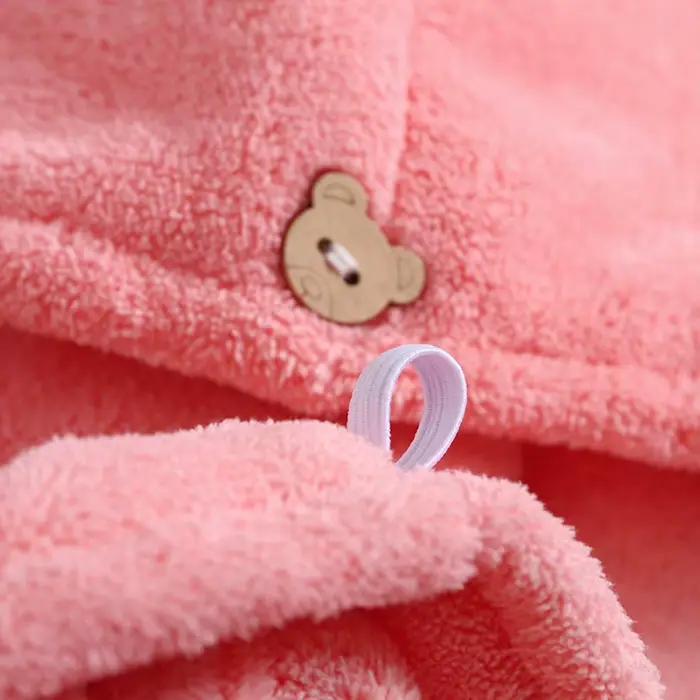 Bonnet de bain en microcarence pour séchage des cheveux pour femme