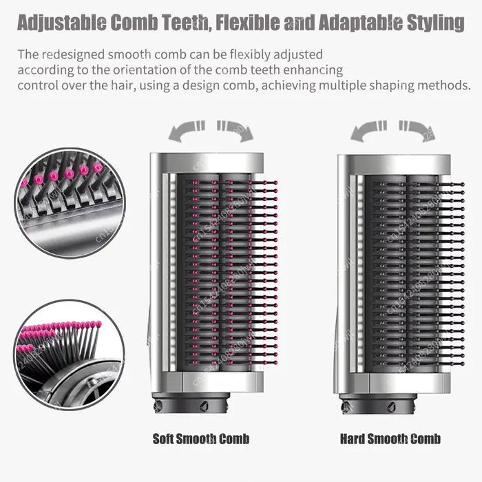 6 en 1 Multi Styler nouveau Design sèche-cheveux cylindre de cheveux peigne avec 30/40mm baril de friser automatique