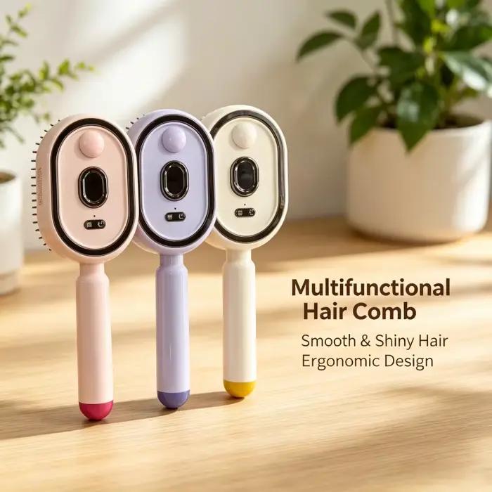 Brosse à cheveux électrique humide