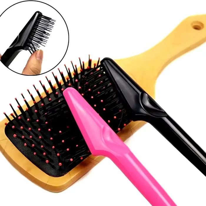 1 pièces brosse à cheveux outils de nettoyage 2 en 1 brosses