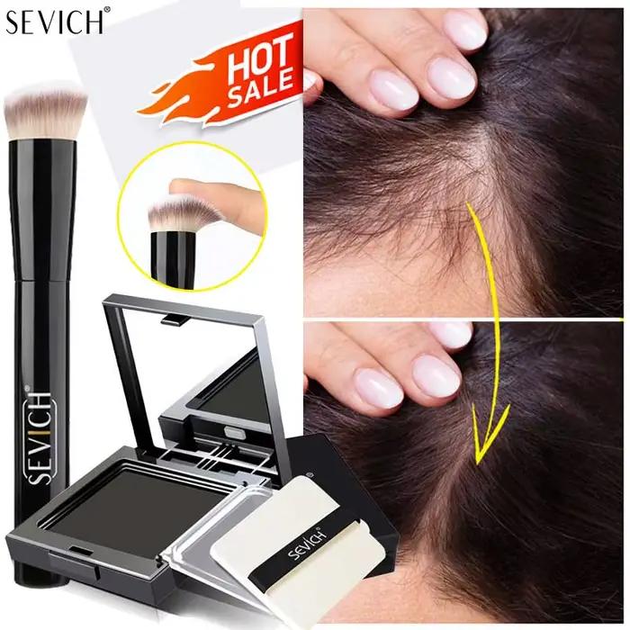 SEVICH 12g poudre de ligne de cheveux avec brosse eau résistant à la sueur ombre