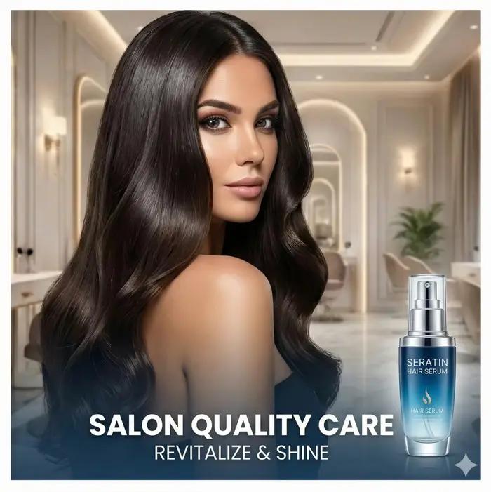 Sérum capillaire à la kératine pour la réparation des cheveux secs et endommagés