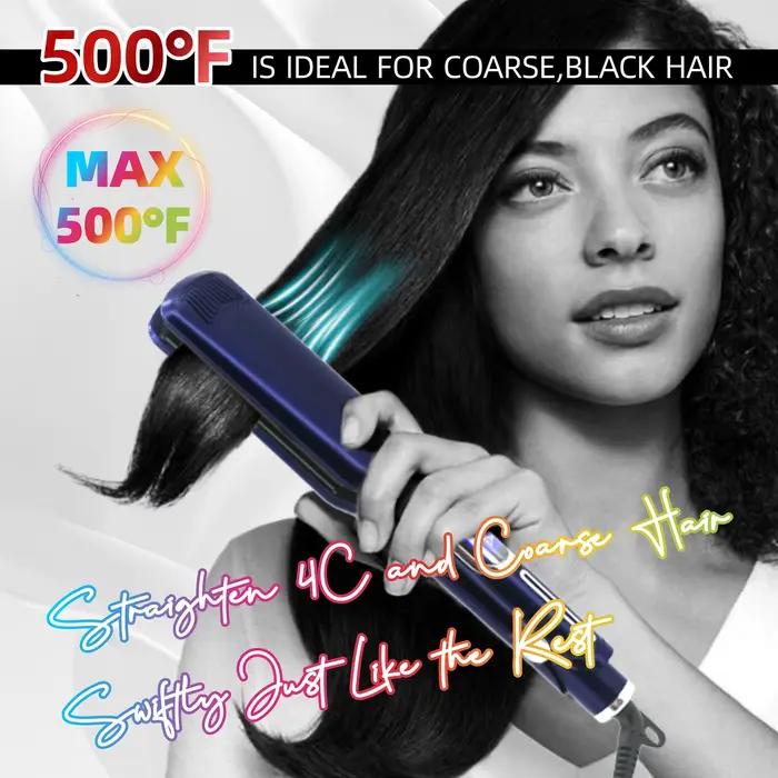 Lisseur cheveux Bigoudi 500 ° Fer plat professionnel pour cheveux