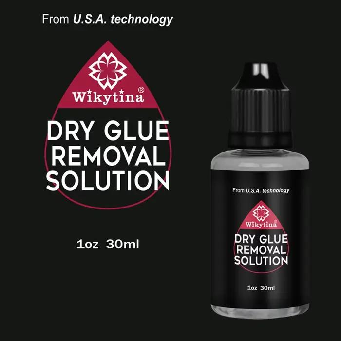 Kit de colle UV pour extensions capillaires, solution de retrait rapide pour colle sèche et extensions à bandes, colle et dissolvant pour greffe rapide