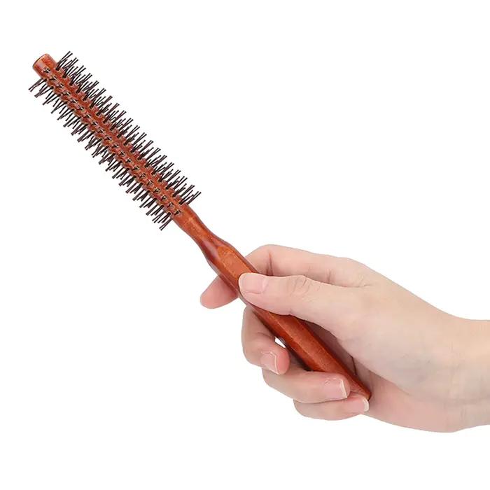 Brosse à Cheveux Ronde en Bois Unisexe
