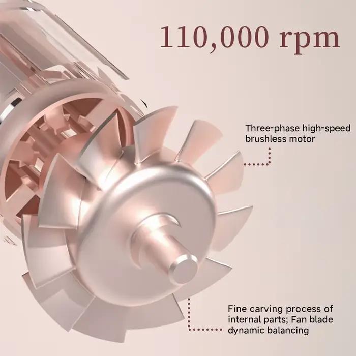 DOCOLAB – sèche-cheveux à grande vitesse, prise britannique, lisseur à Ions négatifs, buse magnétique légère de 525g, cadeau de voyage à domicile