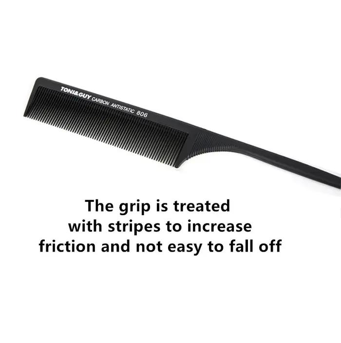 Peigne à cheveux antistatique carbone brosse