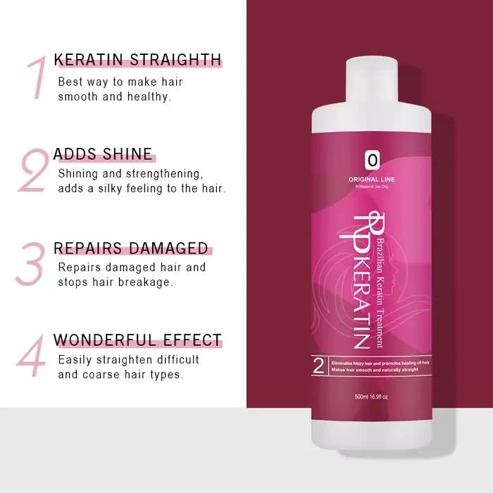 Lissage à la kératine pour traitement lissant des cheveux