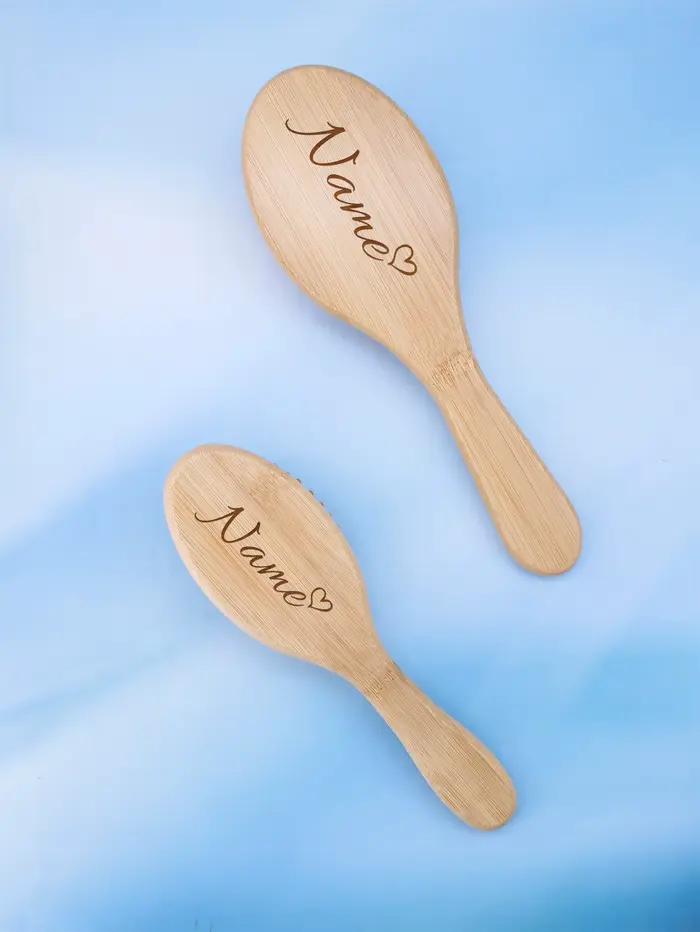 Peigne à coussin d'air en bois personnalisé