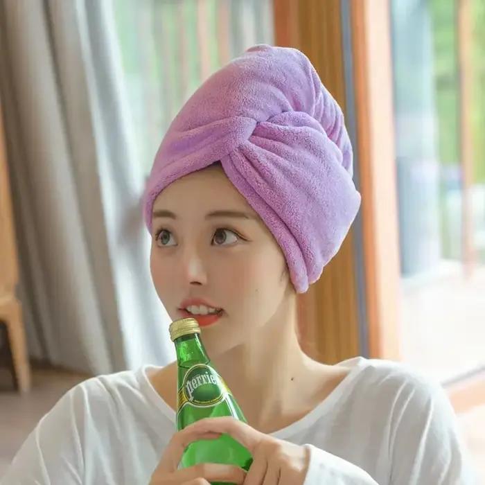Bonnet de cheveux secs serviette de sport fibre Super fine