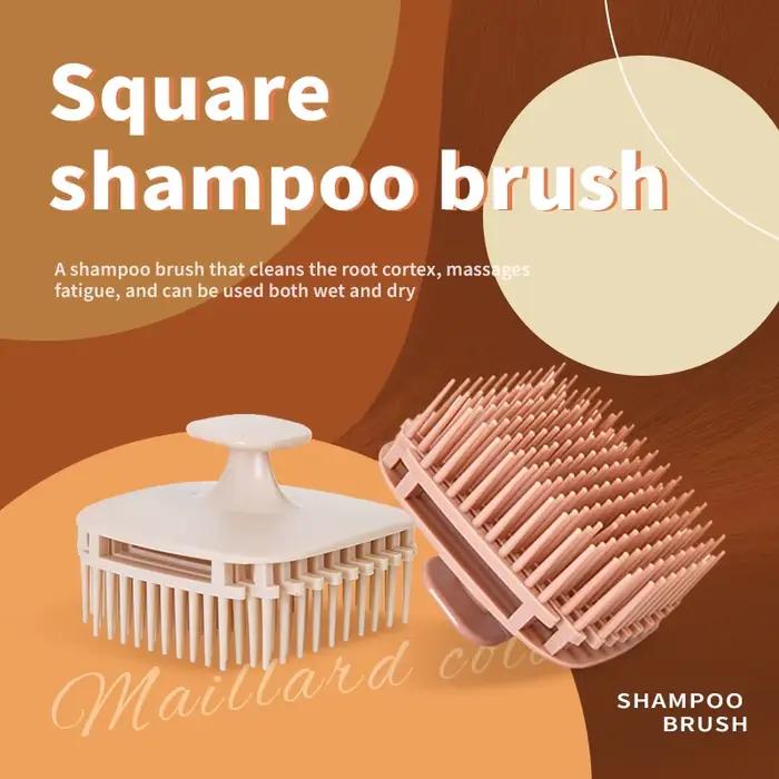 Brosse à shampoing en Silicone