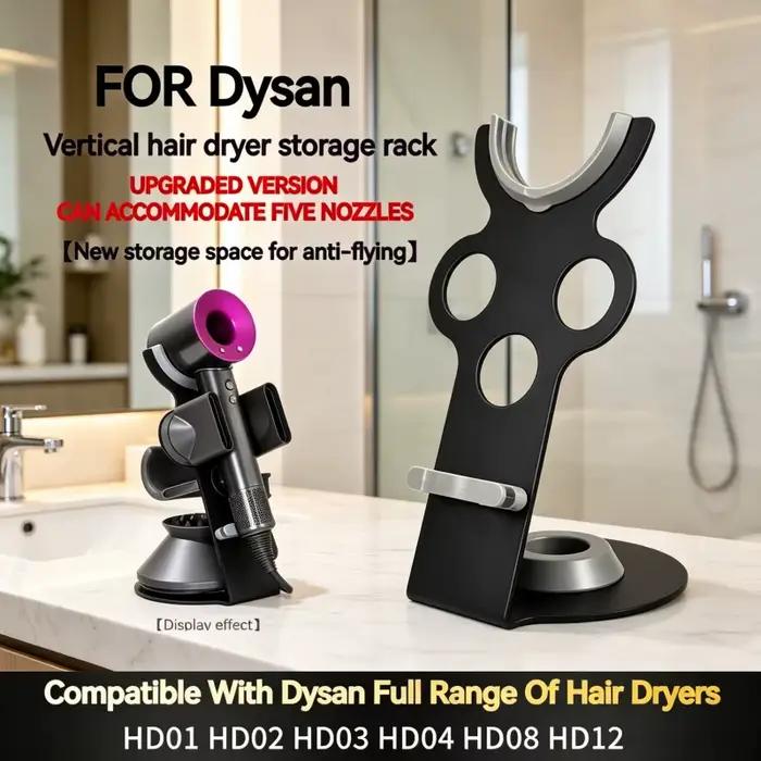 Support de séchoir à cheveux vertical en métal pour table