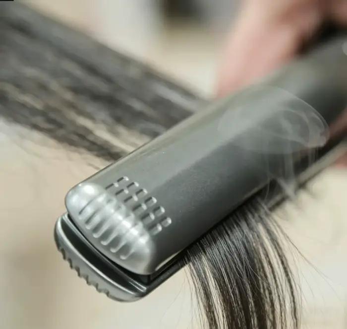 Lisseur et boucleur 2-en-1 en titane à chaleur instantanée