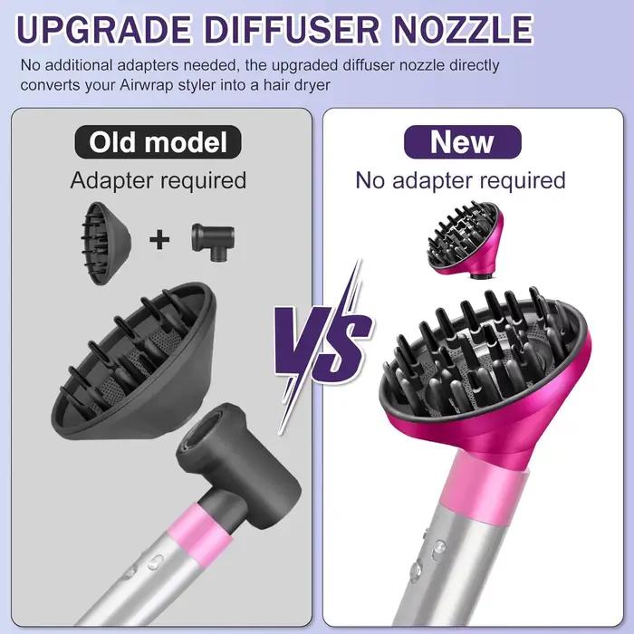 Fixation de diffuseur améliorée pour Dyson Airwrap HS05 HS03 HS01