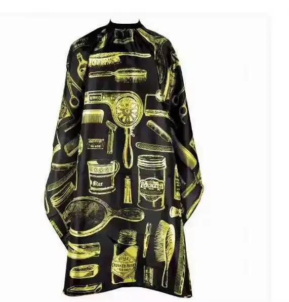 Cape de coiffure professionnelle imperméable à motif rétro pour salon