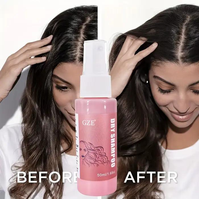 GZE DRY SHAMPOO absorbe instantanément l'huile dans les cheveux contrôle