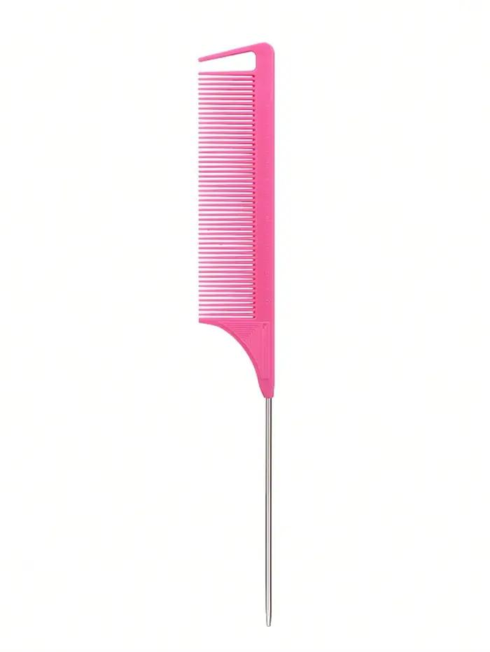 Peigne à cheveux en acier inoxydable à pointe fine