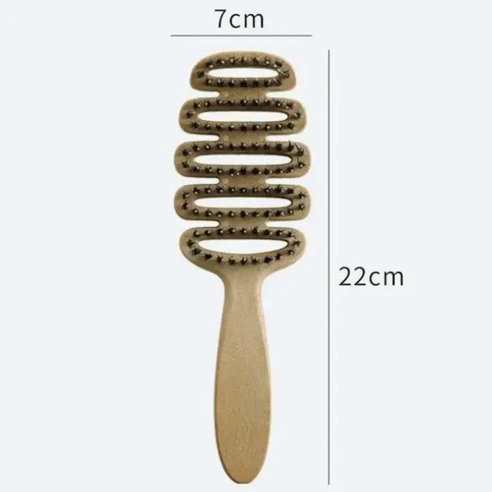 Brosse à cheveux en poils de sanglier naturels