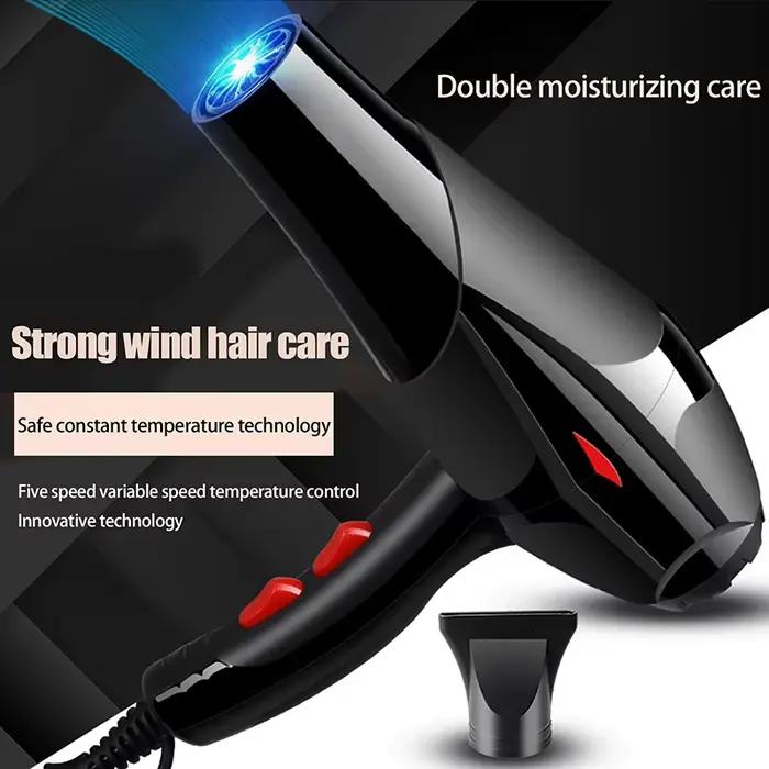HUA HUA sèche-cheveux haute puissance lumière bleue vent froid et chaud réglable Style Salon usage domestique