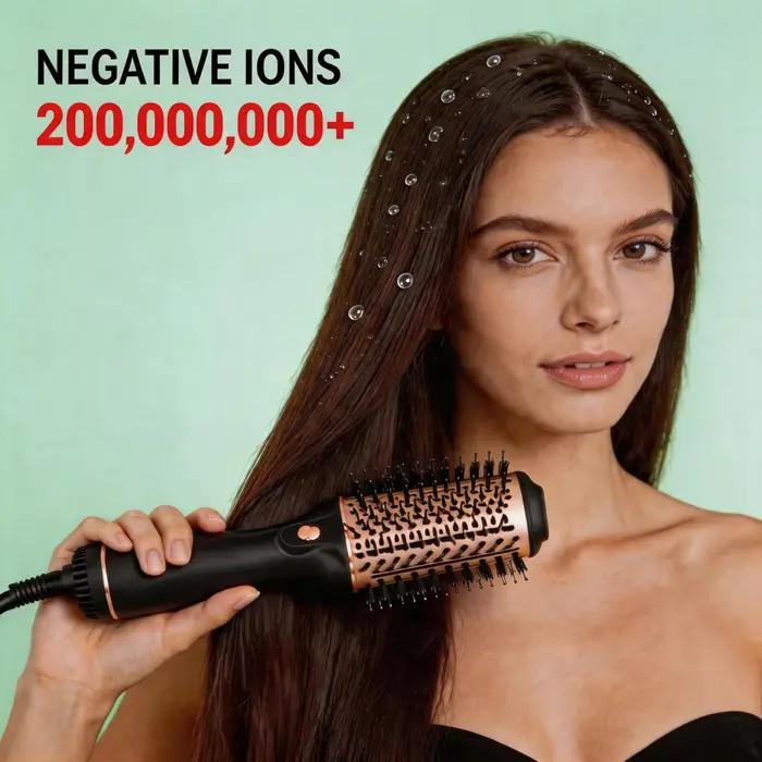 Brosse Sèche-Cheveux 4-en-1 Ionique
