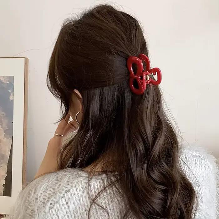 Pince à cheveux Vintage élégante à pois