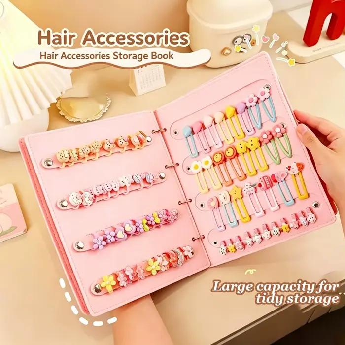 Livre de rangement pour accessoires capillaires mignon