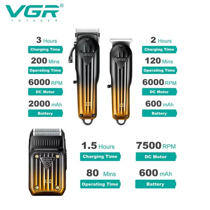 Vgaz644-Rasoir électrique professionnel aste pour hommes