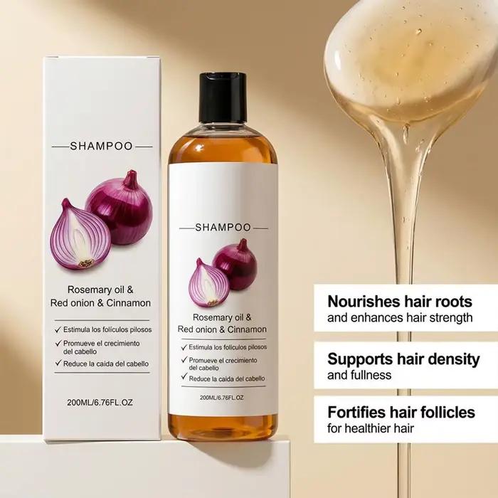 Shampooing Fortifiant à l'Oignon Rouge Contre la Chute des Cheveux