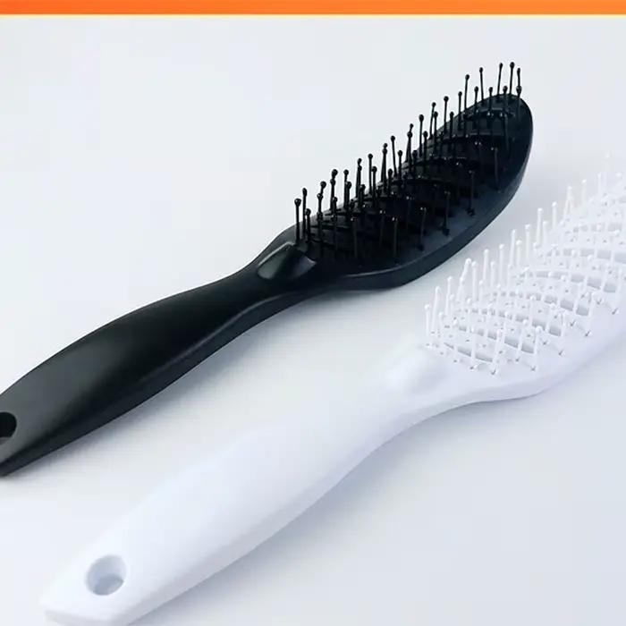 Brosse démêlante, brosse de séchage antistatique, brosse à évent incurvé, peigne de Massage du cuir chevelu, brosse de coiffure pour cheveux bouclés, peigne de Massage pour Salon