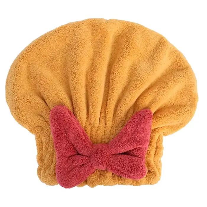 Bonnet de bain super absorbant avec nœud pour femme