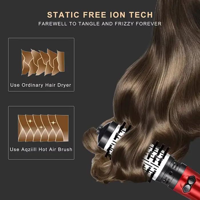 Sèche-cheveux rotatif multifonctionnel avec température réglable