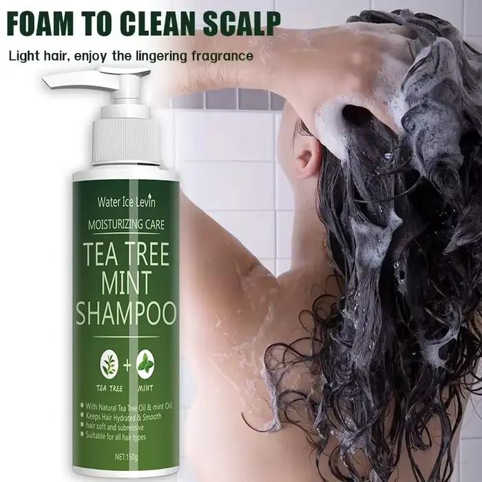 Shampoing à la menthe à l'arbre à thé