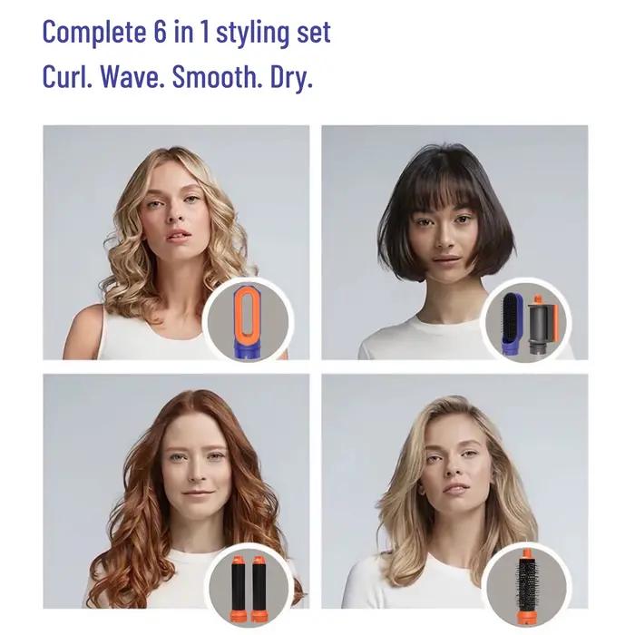 6 en 1 coiffeur nouveau sèche-cheveux lisse pour cheveux 6 en 1