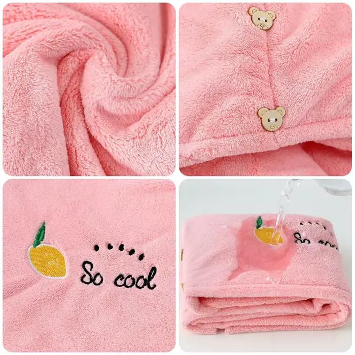Serviette de Cheveux Sèche en Microcarence pour Femme